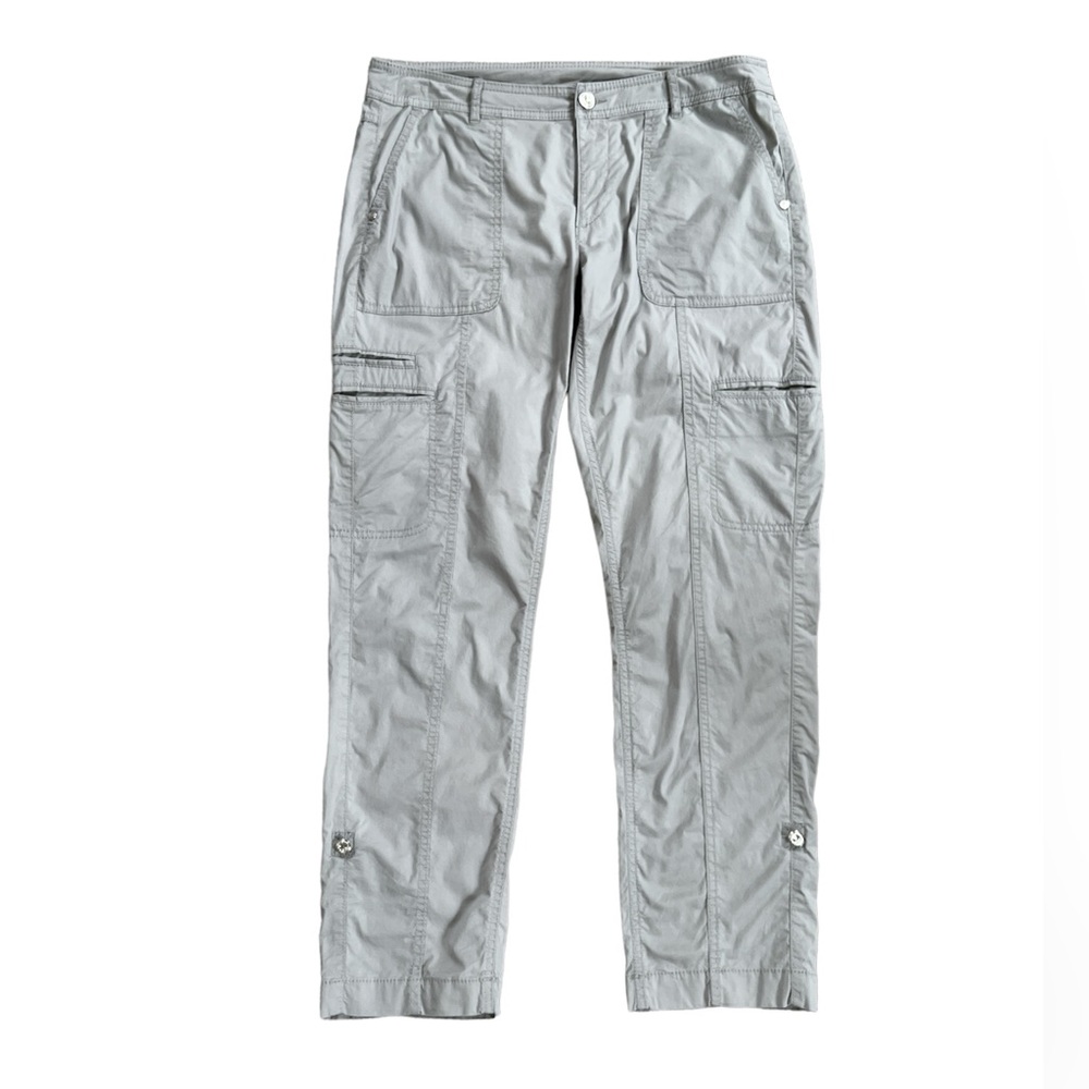 Bonita Women's Gray Roll Up Cargo Ankle Crop Pants Size: 8‎ US (38 EU)